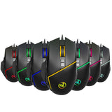 A876 wired mouse with colorful synchronized lighting, 6400dpi adjustable lighting, can turn off gaming mouse
